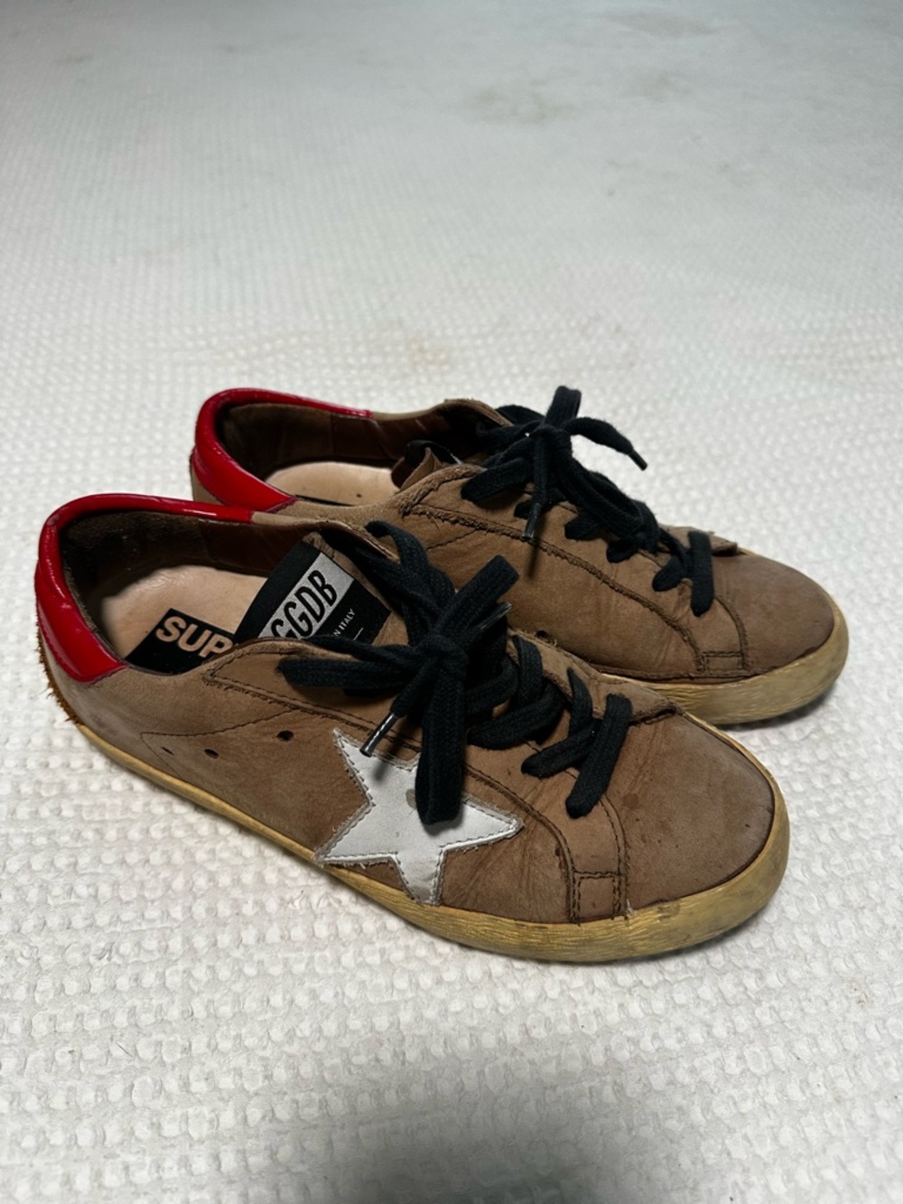 Golden Goose Tan Suede Sneakers - Picture 8 of 16
